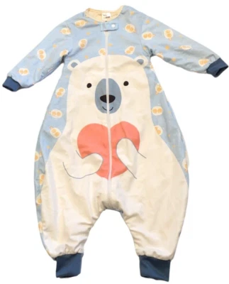 MICHLEY 全新 婴儿 尺寸 S 1-3T 全拉链连体法兰绒连身裤 — 第 1/4 张图片