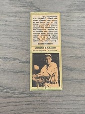 1935-36 Diamond Matchbooks Roger Cramer Philadelphia Athletics