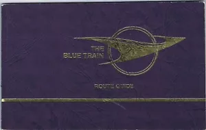 Guía de ruta de tren azul de Sudáfrica 1979 22 páginas inglés alemán troquelado - Imagen 1 de 6