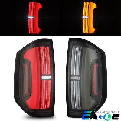 Luces traseras LED negras prismáticas para Toyota Tundra serie NOVA 2014-2021 Foto 1 de 4