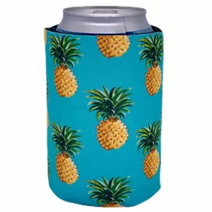 Coolie pieghevole in latta modello ananas; tropicale, camicia, hawaiano - Foto 1 di 4