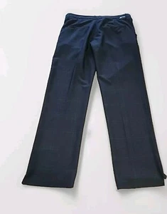 Slazenger Golf Pants 36"x 33" Blk Gray Plaid Embroidered Logo Stretch New - Picture 1 of 9