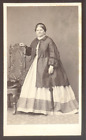 Deutschland CDV Schröter à Meissen, mode féminine c.1868 ; Vintage albumen print