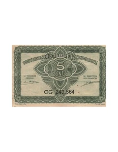 Indochina Fr. 5 Cents - ND (1942) - S.88b - Bild 1 von 2