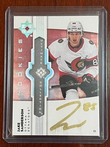 Jake Sanderson Rookies Gold Auto 2022-23 Ultimate Collection RC Ottawa Senators - Picture 1 of 2