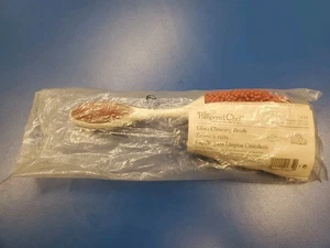 HTF Pampered Chef Glass Bottle Cleaning Brush Cranberry color Demo Item - Picture 1 of 4