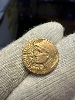 1915-S Panama Pacific Gold Dollar AU Detail - Image 1 of 4
