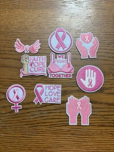 Breast Cancer Iron On Patches - Picture 1 of 1
