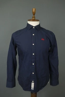 Camisa LA MARTINA Azul Marino Calce Relajado Informal Manga Larga Cuello Abotonada Talla M Foto 1 de 4