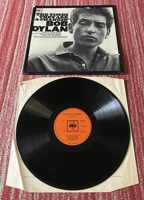 Bob Dylan: Times They Are A Changin 1964 1st Press CBS Mono Folk/Rock VG Beatles - Image 1 of 4