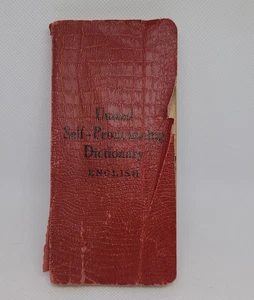 ANTIK um 1910 Vereinigtes Selbstaussprechendes Wörterbuch Taschenformat - Bild 1 von 10