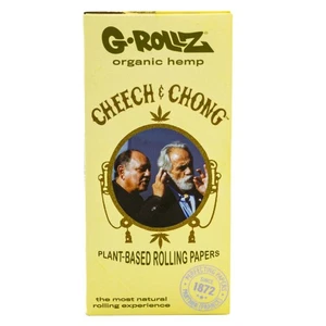 G-Rollz Cheech & Chong  Organic Hemp Extra Thin KS Slim Papier + Tips - Bild 1 von 6