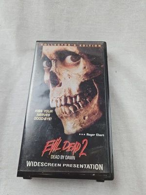 Vintage VHS Evil Dead 2 Dead By Dawn  Horror Movie Clamshell Collector's Edition - Image 1 of 3