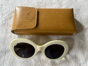 CRAP Eyewear The Love Tempo Sonnenbrille weiß oval mit Etui Retro 90er Style - Bild 1 von 8