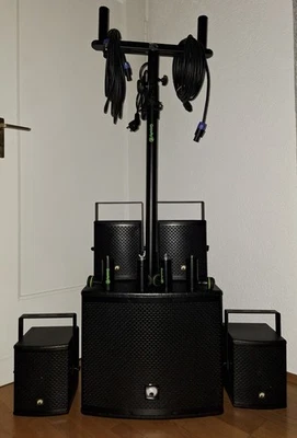 Omnitronic Molly Set mit 4 Satelliten (inkl. weiterem Zubehör) - Bild 1 von 4