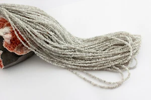 Rough Diamond Chain Gemstone Chain White Diamond Natural Healing Stone 25 Carat Noble 45cm - Picture 1 of 2