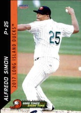 2017 Long Island Ducks Choice #26 Alfredo Simon Dominican Republic Baseball Card
