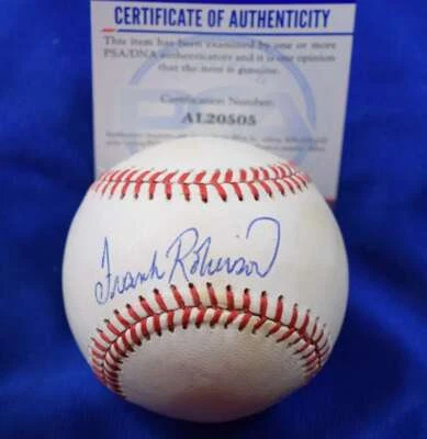 Frank Robinson PSA DNA Coa Autograph American League OAL Signed Baseball 2 - Image 1 of 2