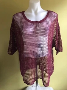 - Top/camicetta donna Kensie bacca scura taglia XL - Foto 1 di 4