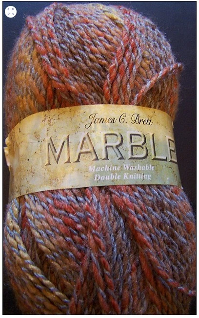 Marble DK Yarn by James C Brett Orange/Gray/Yellow MT 08 - Image 1 of 1