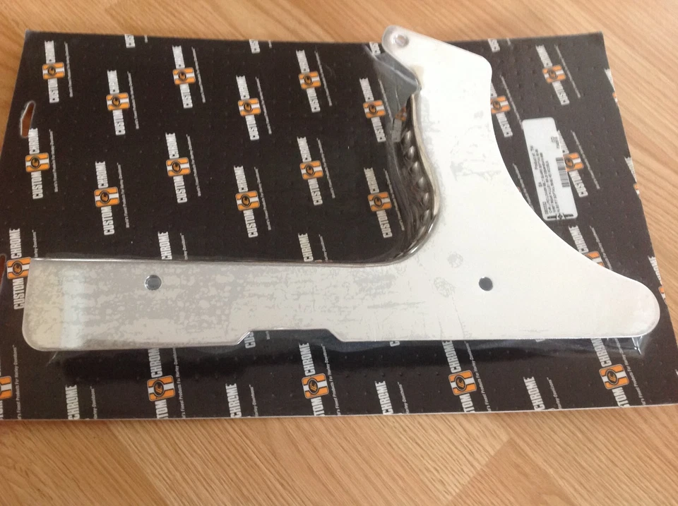 Lower Belt Guard 1993-99 Softail Chrome Louvered * Replace Harley OEM 60415-89B - Image 1 of 4