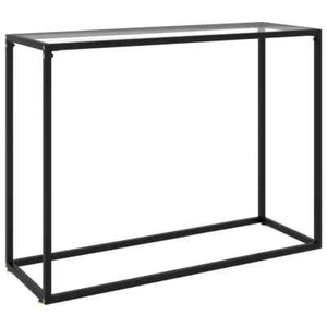 Tavolo Consolle Trasparente 100x35x75 cm in Vetro Temperato vidaXL - Foto 1 di 7