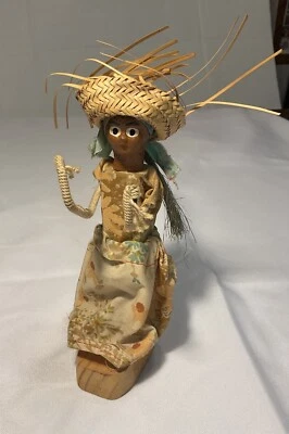 Muñeca Hecha a Mano República Dominicana Puerto Plata Vintage Foto 1 de 4