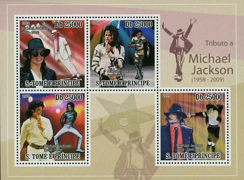 Michael Jackson Stamp Tribute Pop Music Artist Legend S/S MNH #4165-4168 Cover