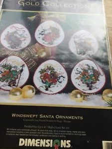 Windswept Santa Ornaments - Picture 1 of 1