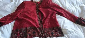 lawerence kazor beaded jacket size xxl - Picture 1 of 7