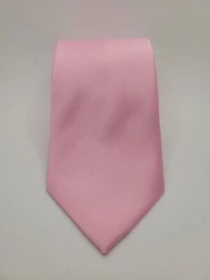 Corbata Oliver George rosa liso 60” x 3,5” Foto 1 de 4