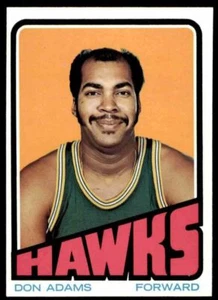 1972-73 Topps Nm-Súper Bonita Oferta de Marca Don Adams 24 Atlanta Hawks #77 - Imagen 1 de 2