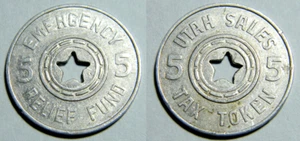 Token de impuestos del fondo de ayuda de emergencia de Salt Lake City Utah 5 Mills (02387) - Imagen 1 de 3