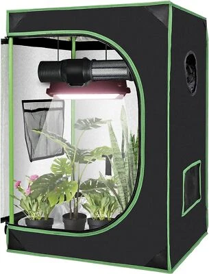 48"x24"x60" Grow Tent Hydroponic Window Floor Tray for Indoor Plant Growing 2x4 - Image 1 of 4