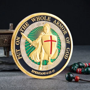 Put On the Whole Armor of God Commemorative Challenge Coin Collection Geschenke - Bild 1 von 6