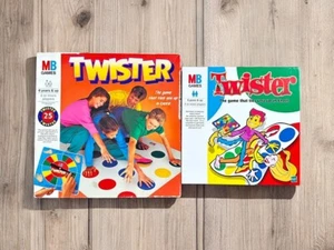 Vintage 1993 MB Games Twister Board Game Large Mat OR 1999 Edition Complete - Picture 1 of 18
