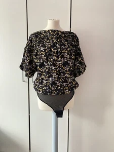 Free People Dessa Bodysuit Size L Floral - Picture 1 of 10