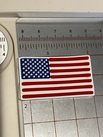 3d flag Red White Blue for full size football helmet Cover