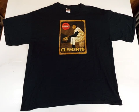 Roberto Bob Clemente 2006 #21 1969 Topps Baseball Card Style T-Shirt Size XL Cover
