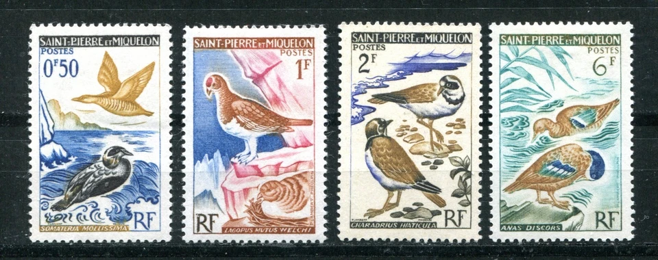ST PIERRE & MIQUELON 1963, BIRDS, Scott 362-365, MNH - Image 1 of 1