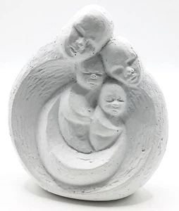 Estatuilla Escultura Hecha a Mano Arte Cerámica Arcilla Tema Familiar Original Geert Kunen - Imagen 1 de 5