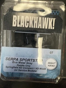 BLACKHAWK! SERPA Sportster Paddle Holster, Springfield XD, Right Hand, Gunmetal - Picture 1 of 2
