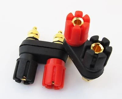 10x 4mm Banana Jack Gold Plated 5-way Dual Binding Post Audio Amplifier Terminal - Image 1 of 4