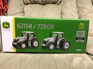 1/64 John Deere 6215R & 7290R Silver 100 Years SPECIAL EDITION set - Picture 1 of 1