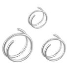 Double Nose  Hoop For Single Piercing Nostril Piercing Jewelry for Women Men