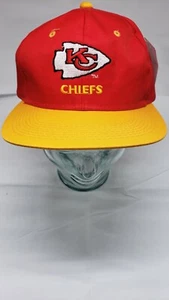 Vintage 90s Kansas City Chiefs Logo Game Day Drew Pearson Snapback Hat Cap NWT - Picture 1 of 6