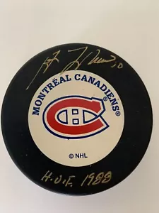 Guy Lafleur Montreal Canadiens Autograph Hockey Puck - Picture 1 of 2