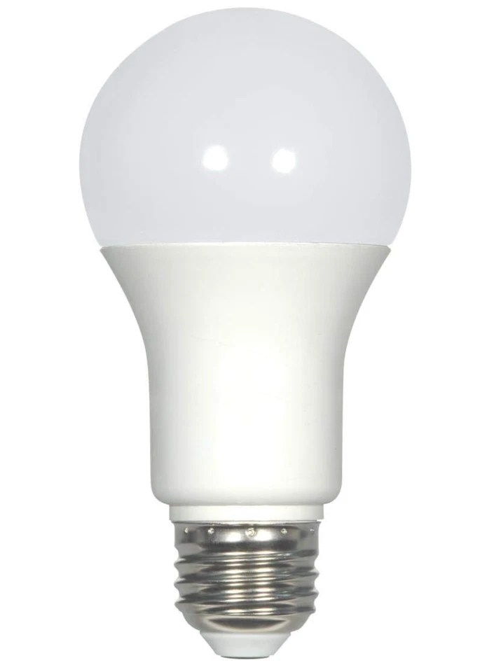 Satco S29853 Transitional Light Bulb in White Finish, A19 6.63 inches, Frosted - Image 1 of 1