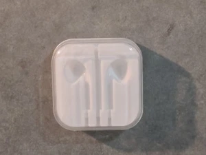 NEW EMPTY BOX GENUINE OEM APPLE EARPOD LIGHTNING CABLE EARBUD - Photo 1 sur 2