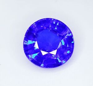 Natural Blue Sapphire 9.62 Ct Loose Gemstone Certified Round Cut Sapphire Gem